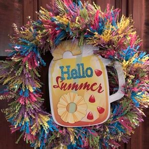 Summer lemonade wreath